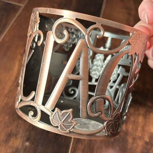 Bath & Body Works Bronze Leaf Candle Holder
